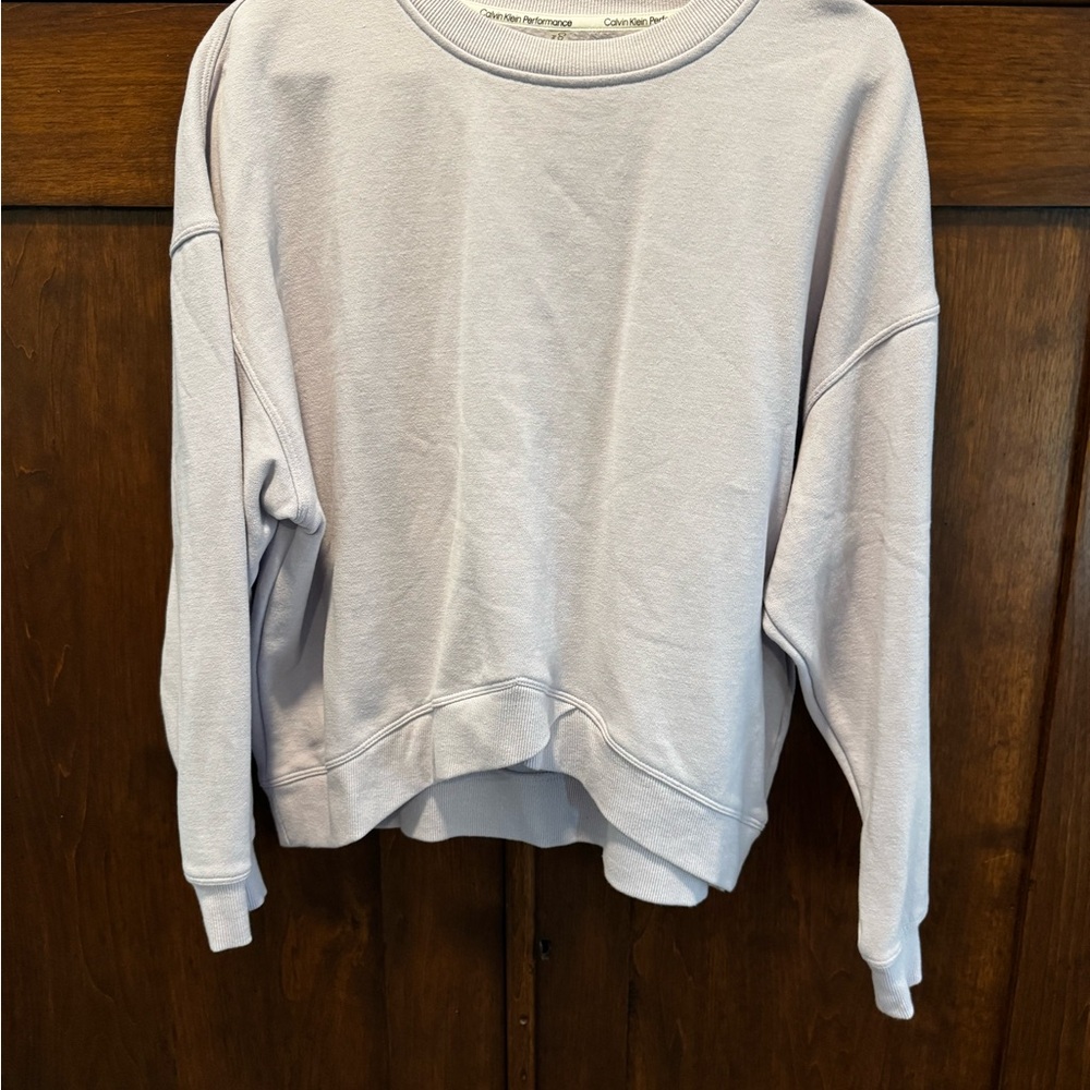 Casual Light Purple Sweatshirt